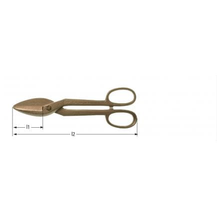 AMPCO LB0050A - Cisailles à levier, Aluminium-Bronze