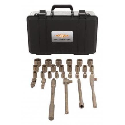 AMPCO CC9001A - Jeu de douilles hexagonales 1/2'' aluminium-bronze (26 pièces)