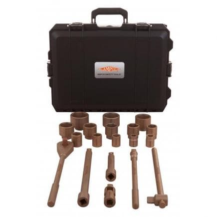 AMPCO CC9001B - Jeu de douilles hexagonales 1/2'' cuivre-béryllium (métrique) (26 pièces)