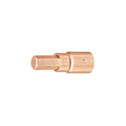 AMPCO DP0048B - Douille hexagonale 1/4'' cuivre-béryllium (pouces)