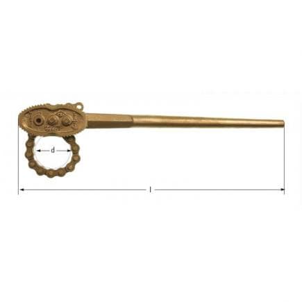 AMPCO EU0601A - Serre-tube à chaîne aluminium-bronze