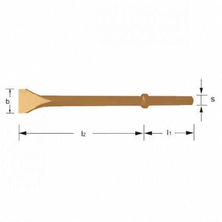 AMPCO MHS080A--SPENTO - Burin plat aluminium-bronze