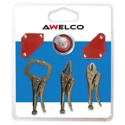 AWELCO 98038 - Mini ensemble d'outils magnétiques de soudage (6 pcs)