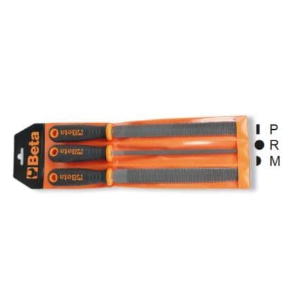 BETA 017190358 - Blister de 3 râpes avec poignées ergonomiques en plastique
