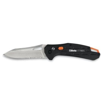BETA 017780035 - Couteau pliable à lame dentelée (lot multiple)