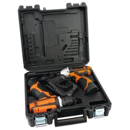 BETA 019720010 - Kit 12V perceuse visseuse ultra compacte avec clé à chocs a percussion 1/4" HEX (12V)