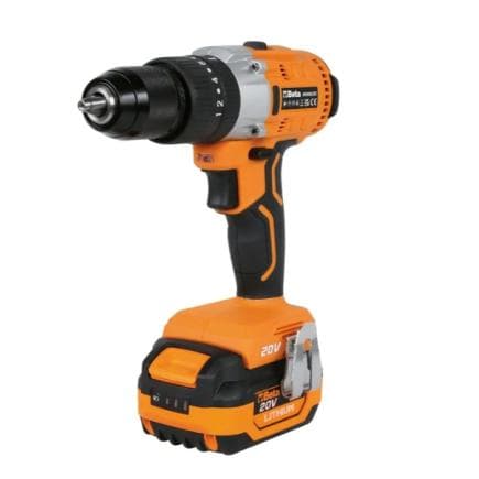 BETA 019720020 - Kit perceuse/visseuse à percussion BRUSHLESS 20V (avec 2 batteries et chargeur)