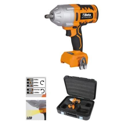 BETA 019840911 - Clé à chocs 20V BRUSHLESS raccord 1/2" (sans batterie)