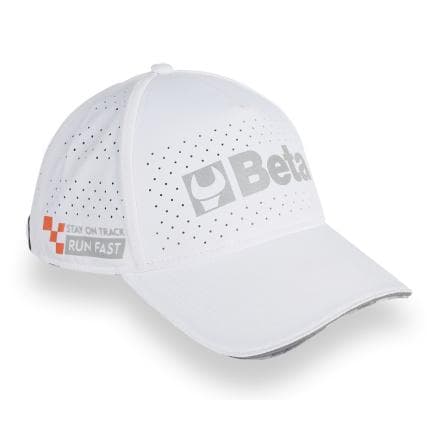 BETA 095251032 - Casquette de baseball blanche avec visière incurvée