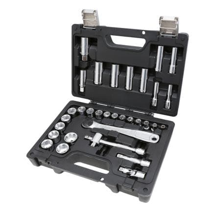 BETA 009136033 - Set de clés à douilles hexagonales et accessoires dans une boîte en plastique (33 pcs.)