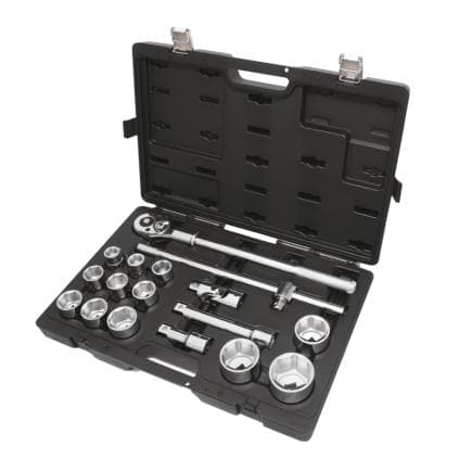 BETA 009286017 - Set de clés à douilles hexagonales et accessoires dans une boîte en plastique (17 pcs.)