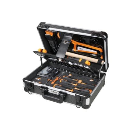 BETA 020546002 - Valise avec assortiment d'outils pour maintenance et plateaux en EVA souple (128 pcs.)