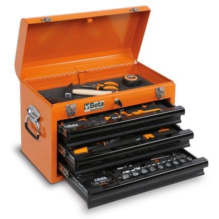 BETA 022006201 - Boîte à outils portable avec assortiment d'outils pour maintenance (159 pcs.)