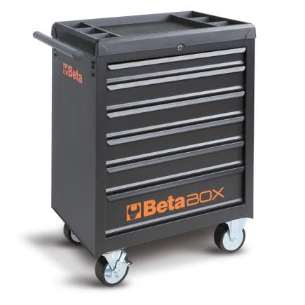 BETA 024006201 - Commode mobile avec 6 tiroirs et assortiment d'outils universels dans des plateaux en EVA souple (196 pcs.)