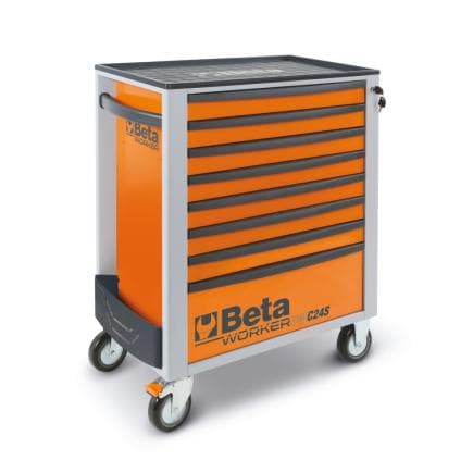 BETA 024006241 - Commode mobile avec 8 tiroirs et assortiment d'outils (398 pcs.)