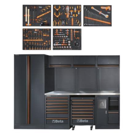 BETA 045001988 - Combinaison de meubles d’atelier C45PRO X avec assortiment BW 5945/2023