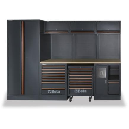 BETA 045001989 - Combinaison de meubles d’atelier C45PRO W avec assortiment BW 5945/2023