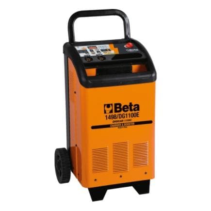 BETA 014980771 - Chargeur/démarreur de batterie électronique, 12/24 V sur roues