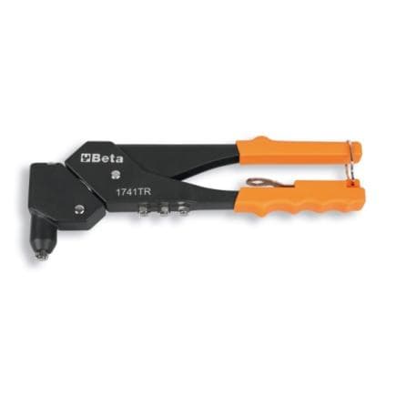 BETA 017410410 - Pince à riveter à tête rotative avec 4 embouts interchangeables