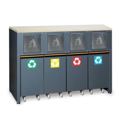 BETA 045002240 - Module fixe pour le tri sélectif des déchets pour combinaison d'ameublement d'atelier C45PRO 2.0 RD/W