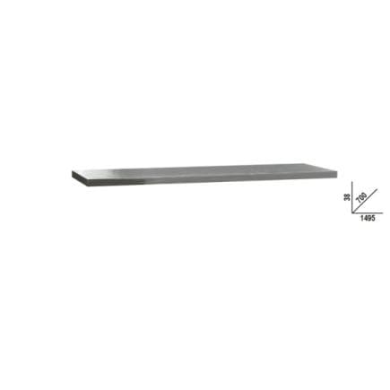 BETA 050001131 - Plan de travail en MDF revêtu d'acier inoxydable 1,5 m pour combinaison d'équipement d'atelier RSC50 2.0