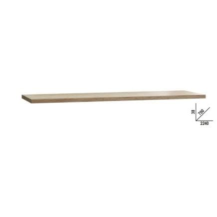 BETA 050001136 - Plan de travail en bois contreplaqué stratifié d'une longueur de 2,2 m pour la combinaison d'ameublement d'atelier RSC50 2.0