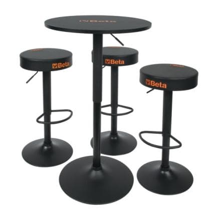 BETA 095660500 - Ensemble composé d'1 table et de 3 tabourets 9566S/3 réglables verticalement
