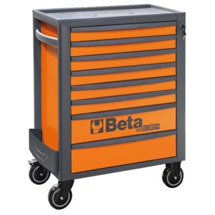 BETA 024004007 - Cabine mobile à roulettes avec 8 tiroirs et un assortiment de 445 outils