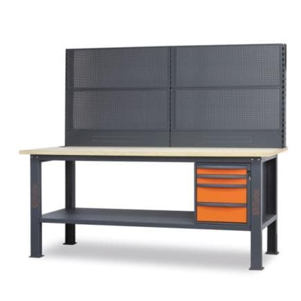BETA 058000723 - Comprehensive workbench 2.1 m long with 4 drawers