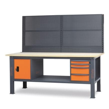 BETA 058000733 - Work bench 2.1 m long with wood top, 4 drawers and door module