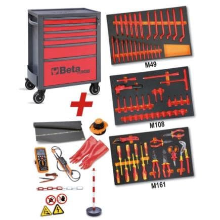 BETA 024004016 - Servante comprenant 81 outils pour véhicules hybrides et électriques