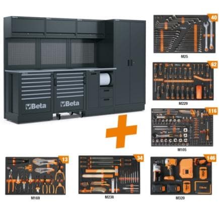 BETA 050001095 - Combinaison d'équipements d'atelier RSC50 2.0 avec 411 outils