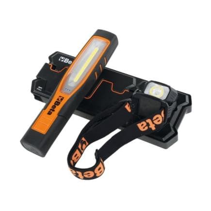BETA 018390820 - Kit lampes sans fil 1838SW et 1836AW avec base de recharge compatible 1839BRW