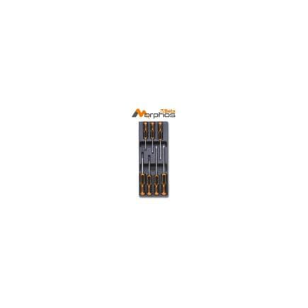 BETA 024000711 - Module thermoformé en ABS avec tournevis Morphos pour vis à tête fendue et Phillips® (vide)