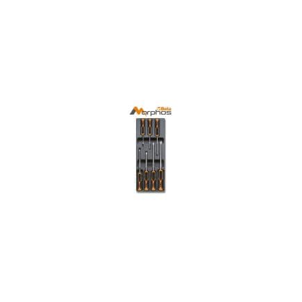 BETA 024000751 - Module thermoformé en ABS avec tournevis Morphos pour vis à tête fendue (vide)