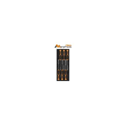 BETA 024240244 - Module thermoformé en ABS avec clé à douilles profondes Morphos et à couple élevé (6 pcs.)