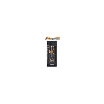 BETA 024500098 - Module en mousse EVA avec douilles 6 pans 1/4" (25 pcs.)