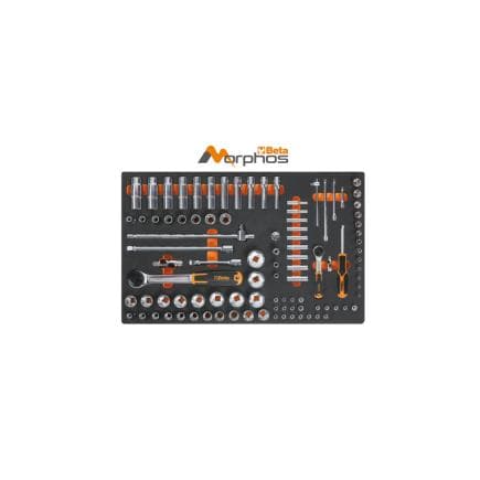 BETA 024510109 - Module en mousse EVA avec douilles 1/4" et 1/2" longues (vide)