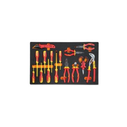 BETA 024510163 - Plateau thermoformé souple EVA pour outils microtechniques isolé 1000V (vide)