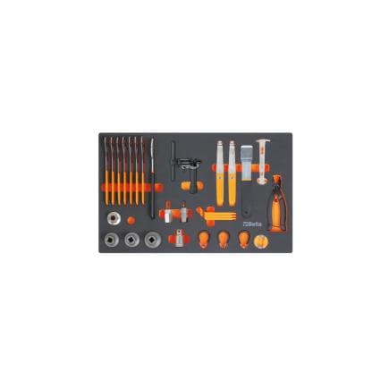 BETA 024510402 - Plateau thermoformé en mousse EVA avec outils de réparation de vélo (vide)