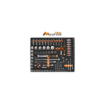 BETA 024580109 - Module mousse EVA avec douilles 1/4" et 1/2" longues (98 pcs.)