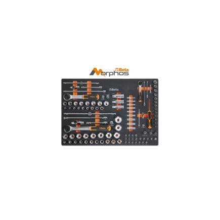 BETA 024580114 - Module mousse EVA avec douilles 1/4", 3/8" et 1/2" (107 pcs.)
