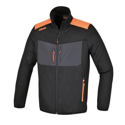 BETA 075640004 - Veste polaire multipoches noire, extensible et respirante