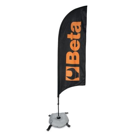 BETA 095610300 - Flamme 2,50 x 0,50 m avec mât et base