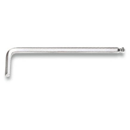 BETA 000960340 - Clé mâle 6 pans coudée à tête sphérique chromée (lot muliple)