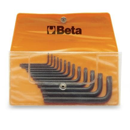 BETA 000970650 - Jeu de 13 clés mâles coudées pour vis Torx® en trousse