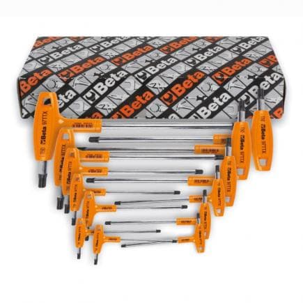 BETA 000970800 - Jeu de 11 clés mâles pour vis Torx® à poignée en T haute performance
