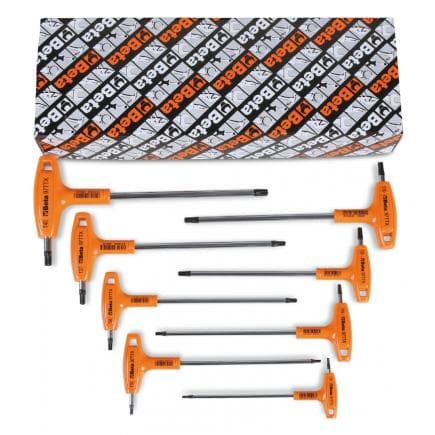 BETA 000970808 - Jeu de 8 clés mâles pour vis Torx® à poignée en T haute performance