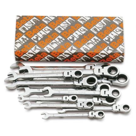 BETA 001420263 - Jeu de 13 clés mixtes à cliquet articulé
