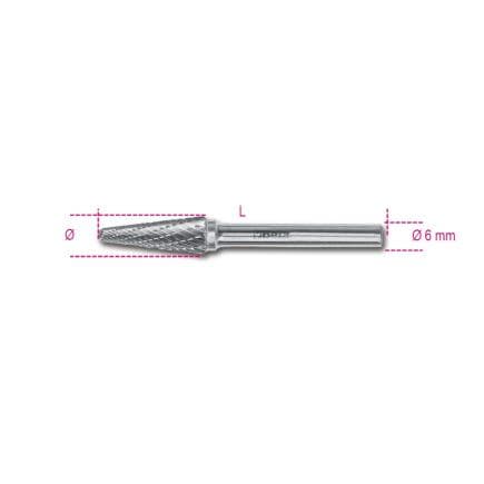 BETA 004260535 - Limes rotatives en métal dur coupe croisée HM6
